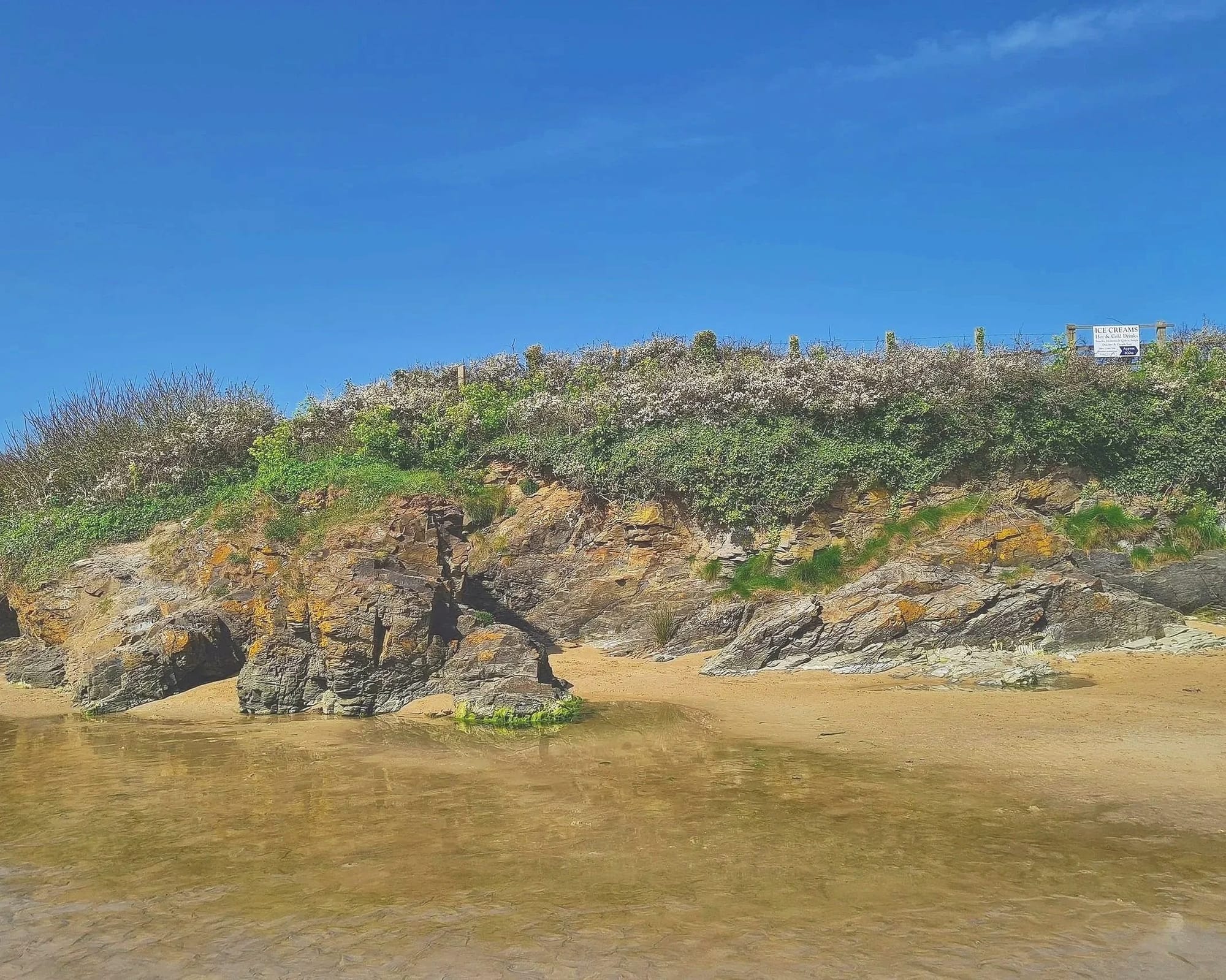Coastguard Cottages at Hawker's Cove, home to Rest A While Tea Garden