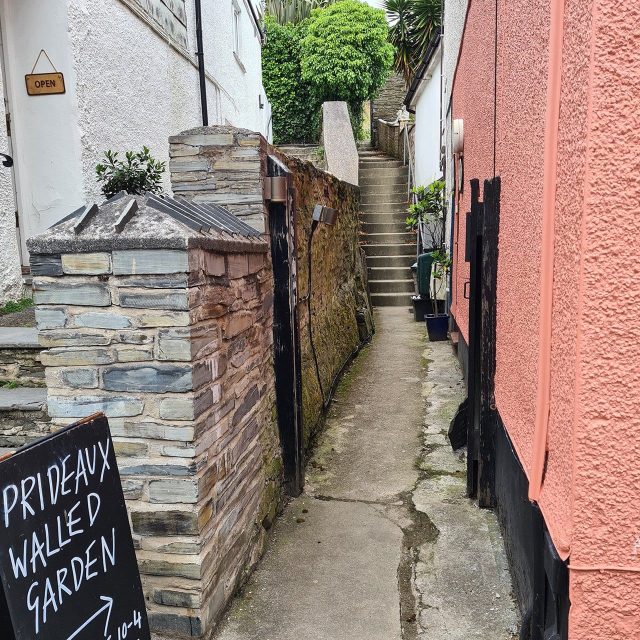 Entrance to The Bothy on Duke Street in Padstow