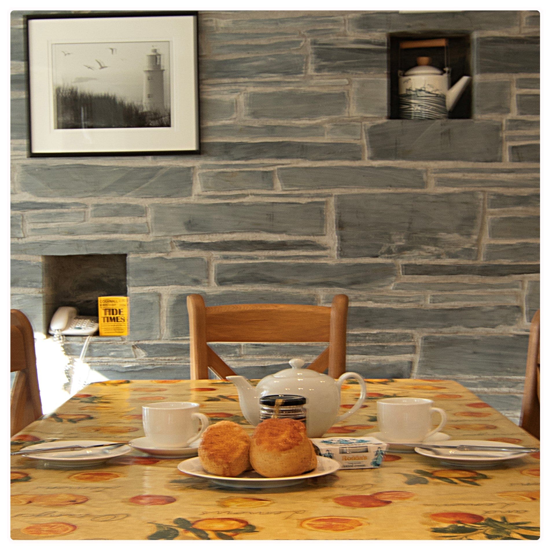 Freshly baked scones ready for a Cornish cream tea