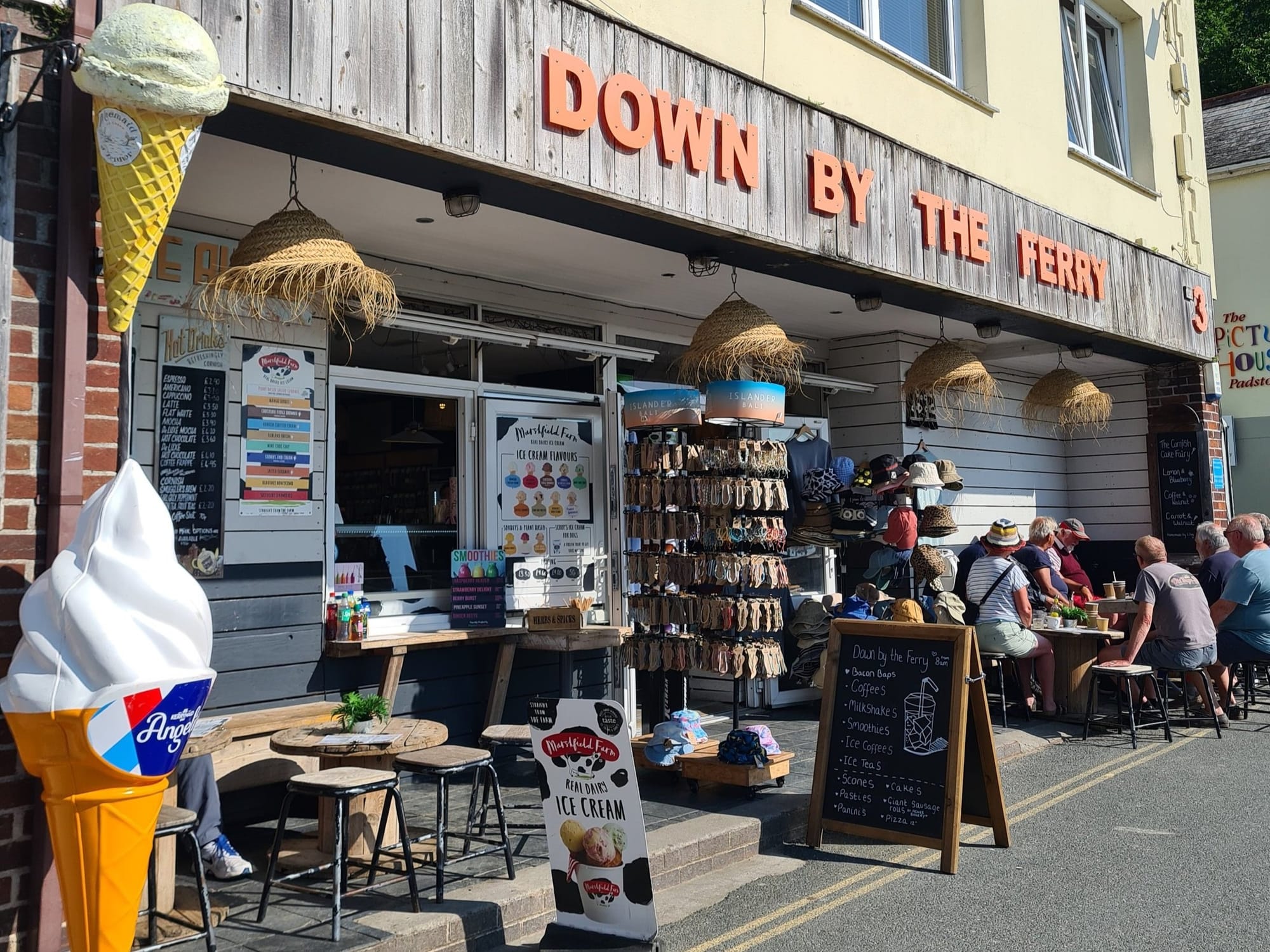 Down By The Ferry cafe and gift shop near the Padstow slipway