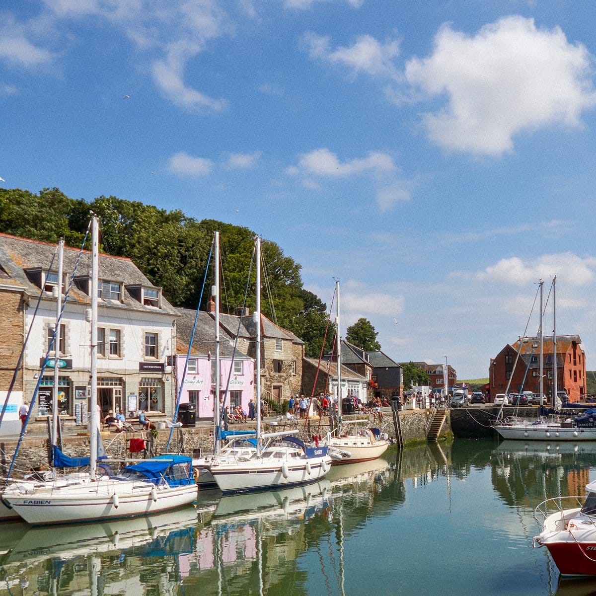 View across Padstow Harbour, home to many of the town's best pubs