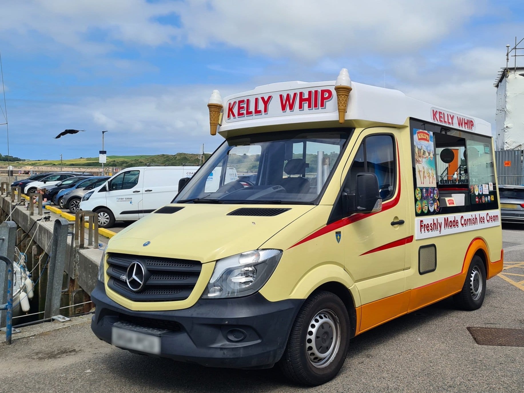 A Kelly Whip ice cream van, a popular stop on a day out in Padstow