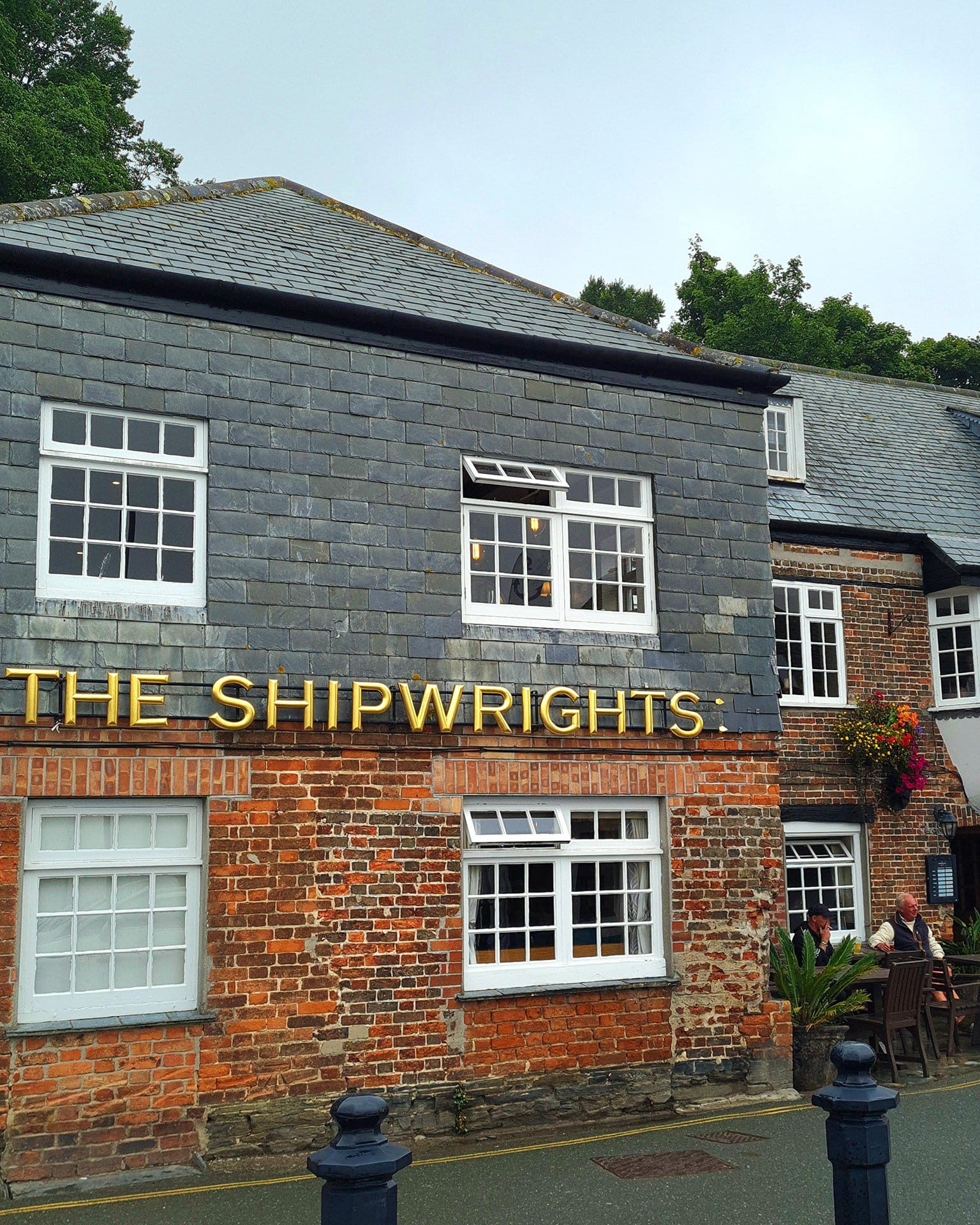 The Shipwrights pub on Padstow harbour, known for fish and chips