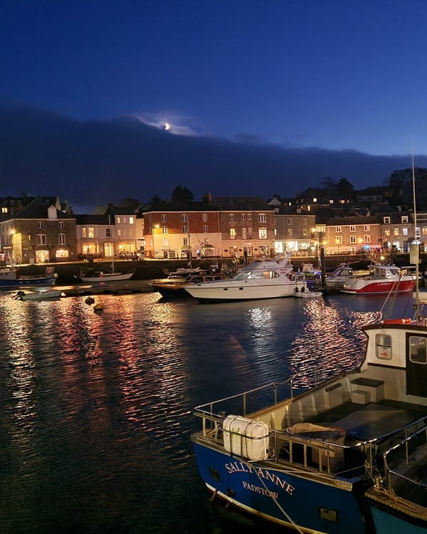 A warming autumn evening meal at a Padstow restaurant